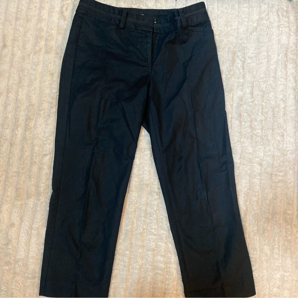 Ann Taylor Margo Black Ankle Crop Dress Pants Women's Size 4 Career Office